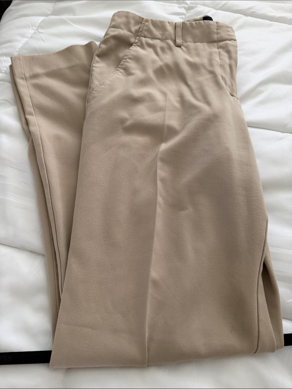 The Limited Cassidy Fit Trouser Pants Wide Leg Beige Size 8